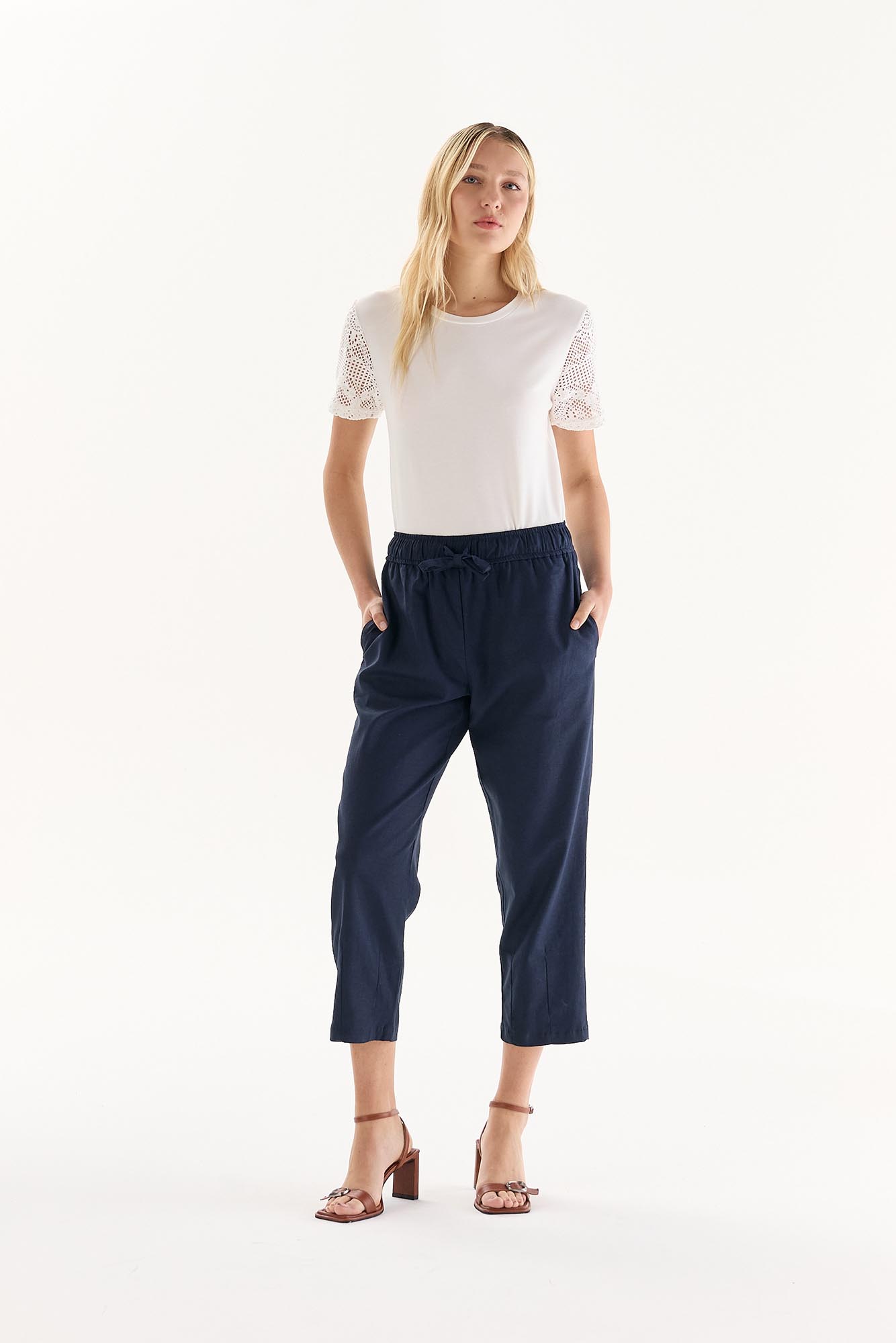 PANTALON BOHEME  MARINO